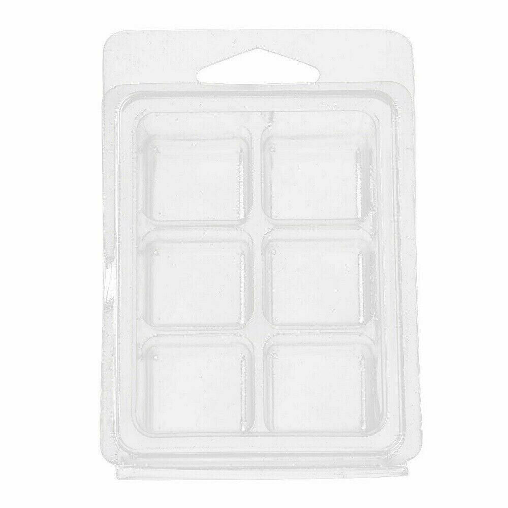20 Packs Wax Melt Molds Plastic Wax Melt Clamshells for Wickless Wax Melt Candle
