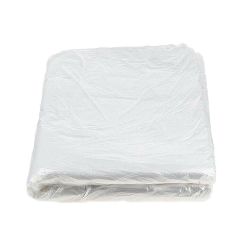 50x Disposable Haircut Capes Barber Home Shawls Perm Dye Apron + 8Pcs Hair Clips