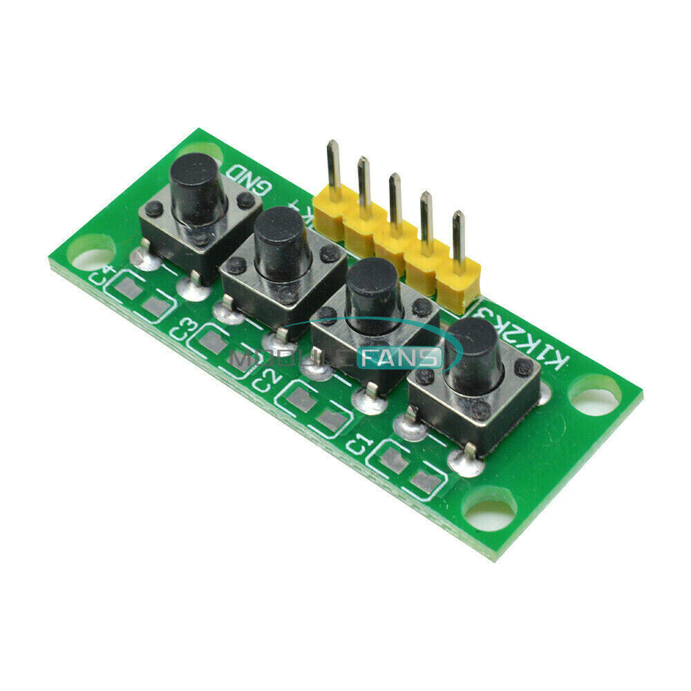 DIY 5Pin 1x4 4 Keys Button Keypad Keyboard Breadboard Module for Arduino