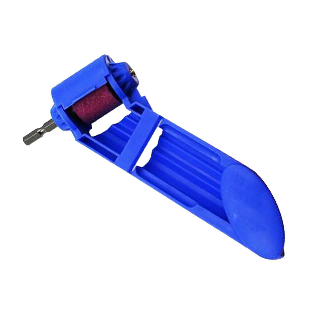 Portable Corundum Grinding Wheel Drill Bit Sharpener Polish Tools Blue
