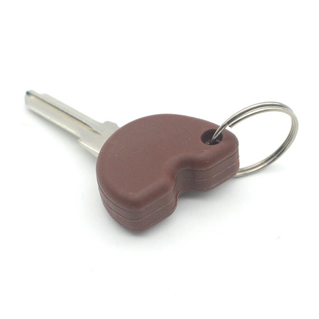 Brown Motorcycle Uncut Blank Key + Transponder Chip Universal For Piaggio