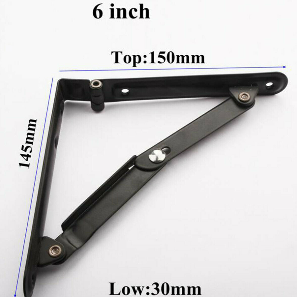 Folding Shelf Bracket Triangle Hinge Wall Mounted Table Bench Heavy Duty Shelf
