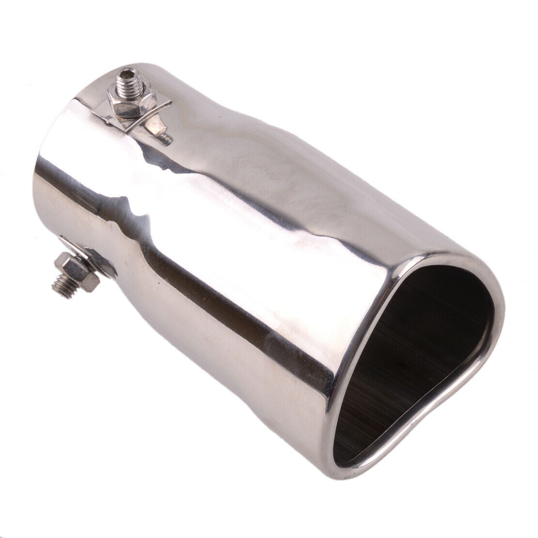 Heart Shape Exhaust Tip Tail Inlet Stainless Steel Exhaust Muffler Tip Pipe New