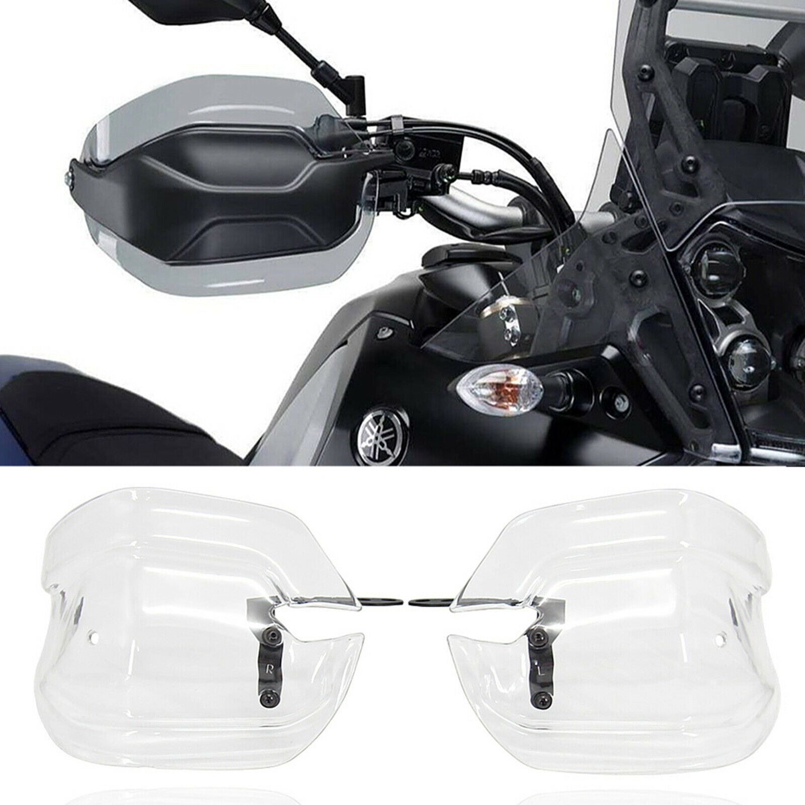 Set of 2 Motorcycle Handle Bar Hand Guard Shield Kit for Yamaha Tenere 700