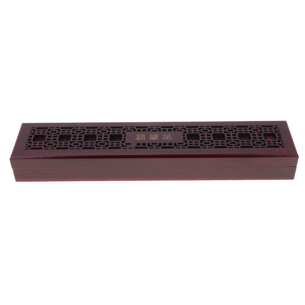 Wood Jewelry Box Jewel Case Cabinet Necklace Storage Organizer 13"x2.8"x1.6"