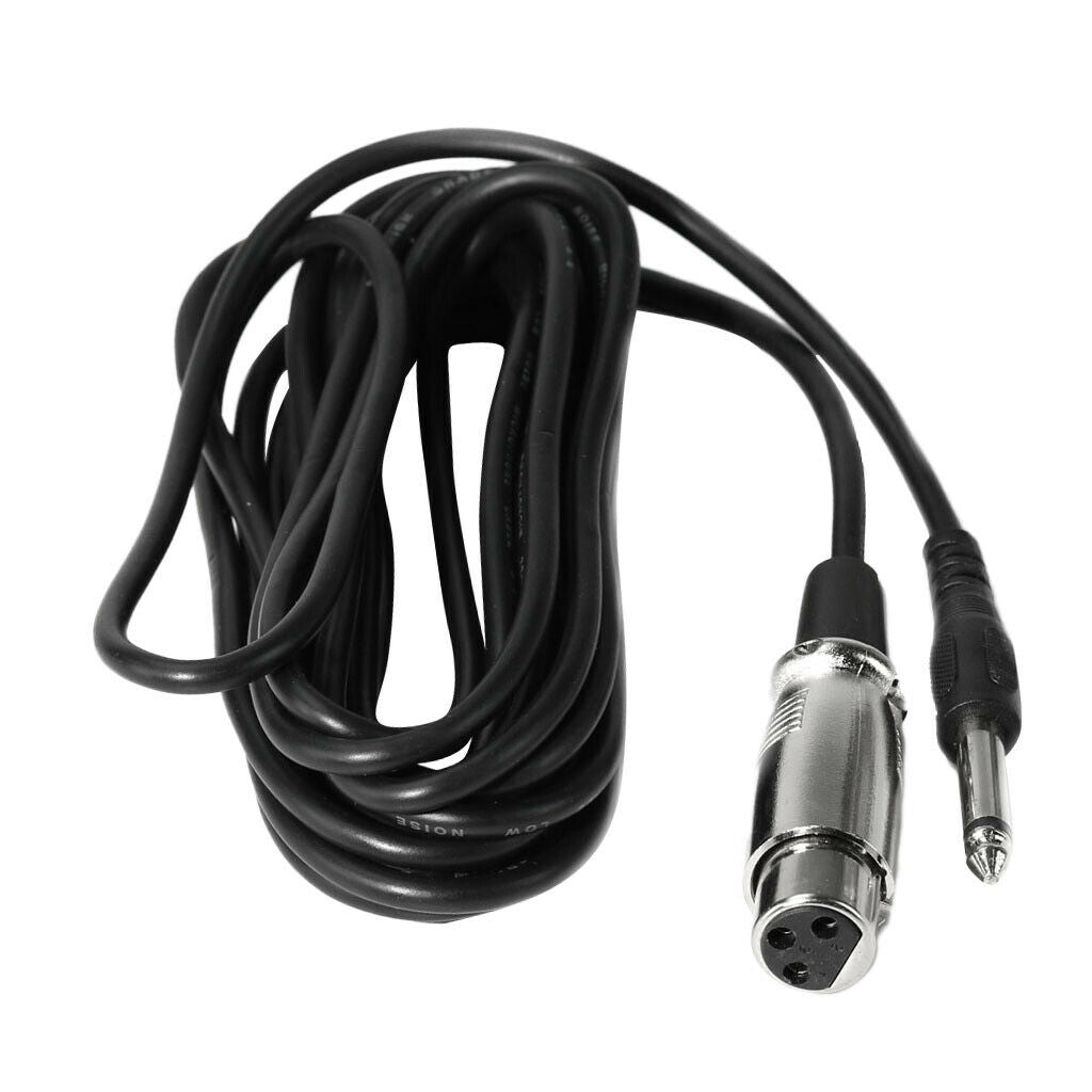 3 Pin XLR Female to 1/4 TRS 6.3mm Stereo Male MIC Microphone Audio Cable 5M
