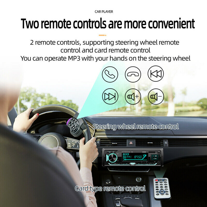 4 Channel Car Bluetooth Radio Audio Stereo MP3 Player Remote Control USB/FM Kit