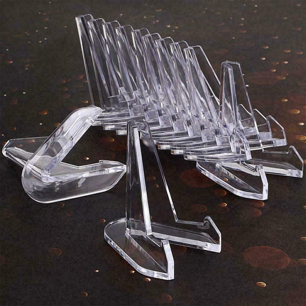 10PCS Card Stand Graded Cards Display Stand Coins Small Box Paper Clip Holder US