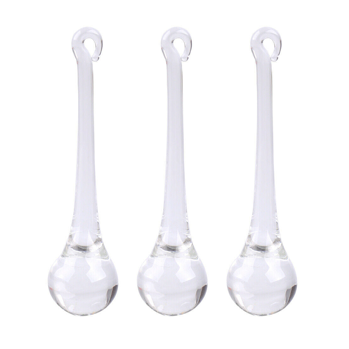 10pcs Clear Rain Drop Crystal Pendant Lighting Parts Lamp Chandelier Hanging An