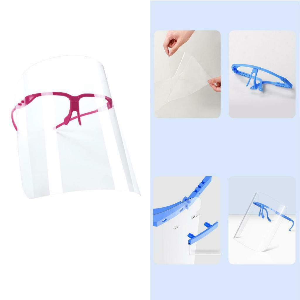 4Pcs Clear Safety Full Face Shield Goggles Visor Anti-Oil Kitchen Gadgets