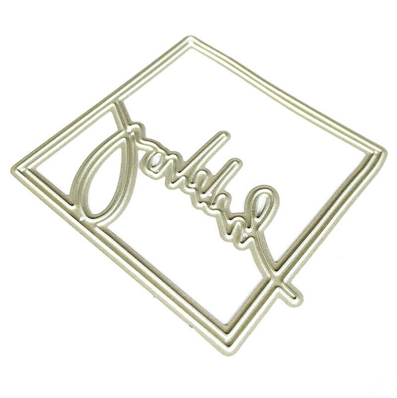 Happy Border Metal Cutting Dies Stencil for DIY Scrapbooking Paper Card D.l8