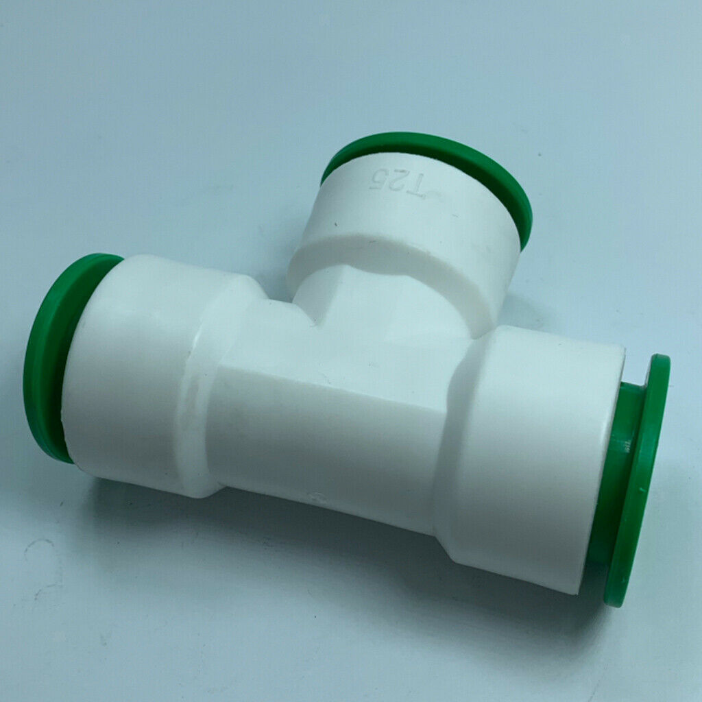 1pc 25mm PPR Tube Fittings Straight Quick Connector Tee Plumbing Water Pipe