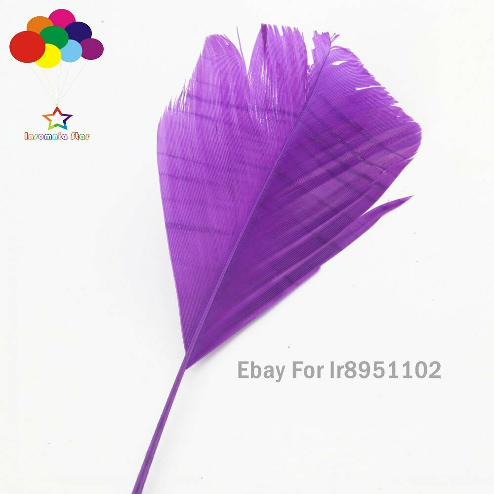 Dark purple 100 pcs 28-35cm turkey wing feathers 11-14inch Plume making Carnival