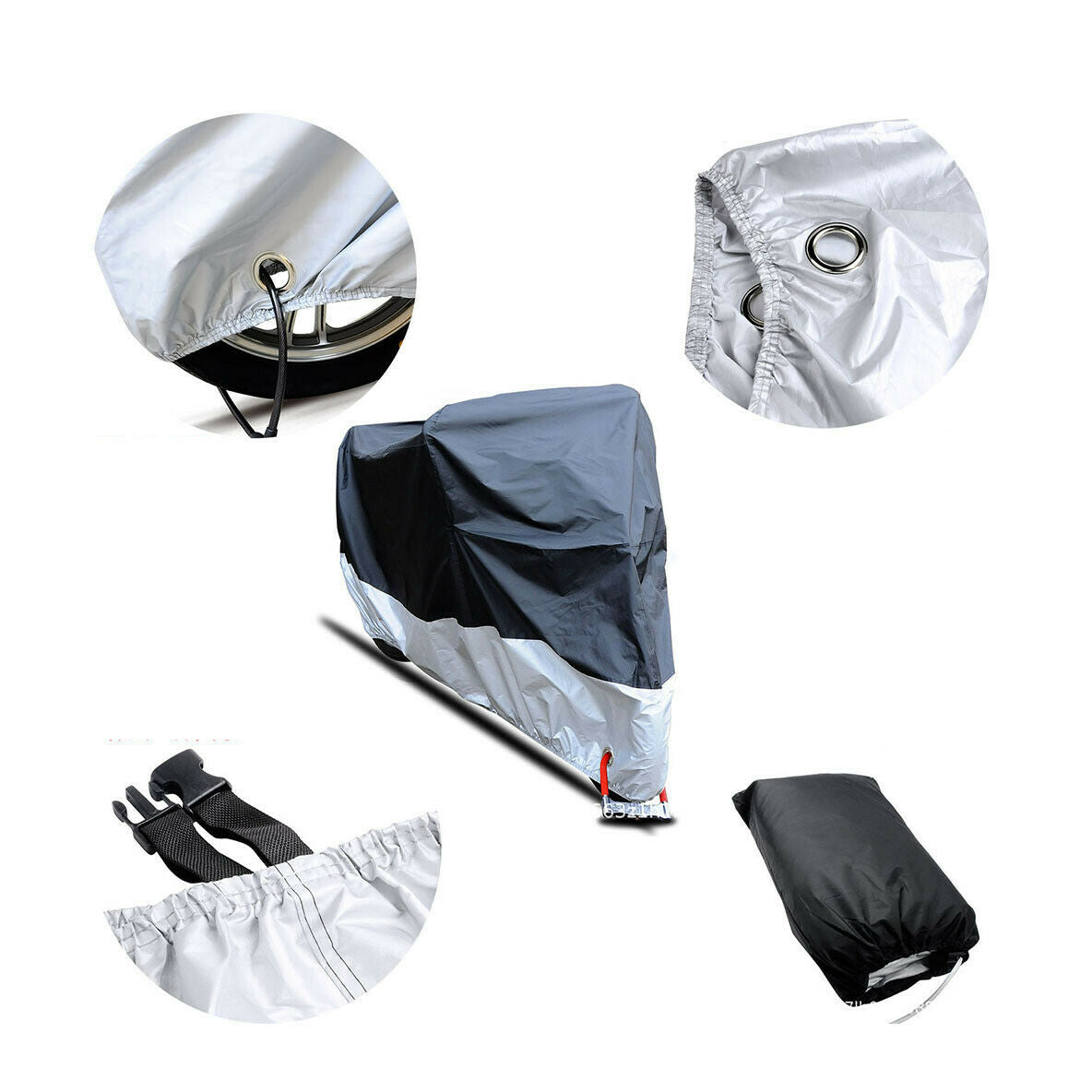 245x105x125CM Motorcycle Cover Universal Outdoor Protector Waterproof Bike Rain