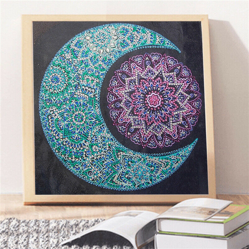 Special Shaped Diamond Painting Moon DIY Diamond Embroidery Art Kits Home Decor