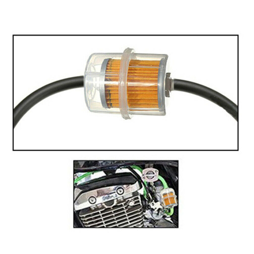 2Pcs 6mm / 8mm Oil Filter Engine Oil Filter with Hose for 47cc 49cc Motorcycle