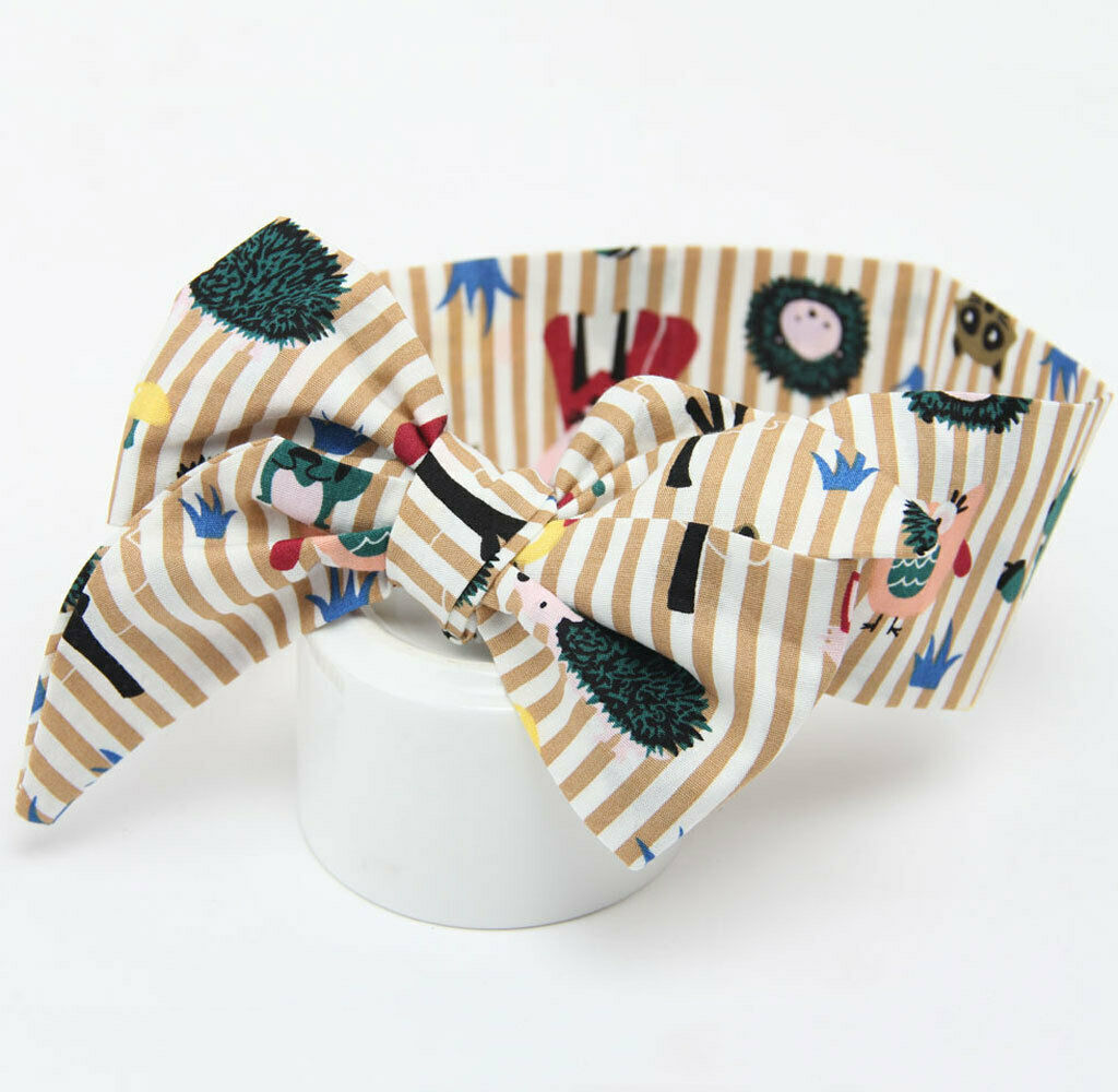 Cute Baby Girls Toddler Bowknot Hair Band Khaki