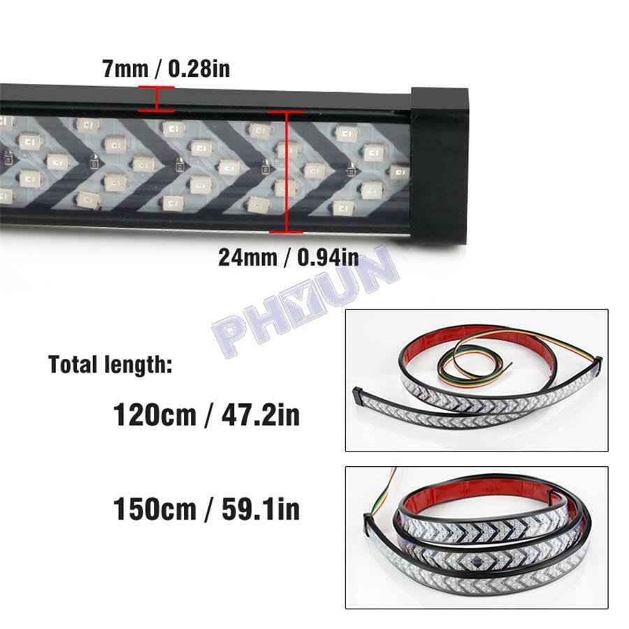40" LED Tailgate Light Bar Turn Signal Brake Driving Light For Pickups Trucks