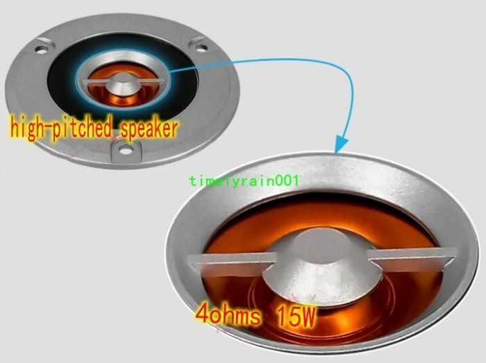 2pcs 74MM 4Ohm 4Ω 15W Tweeter Speaker loudspeaker Home Audio treble