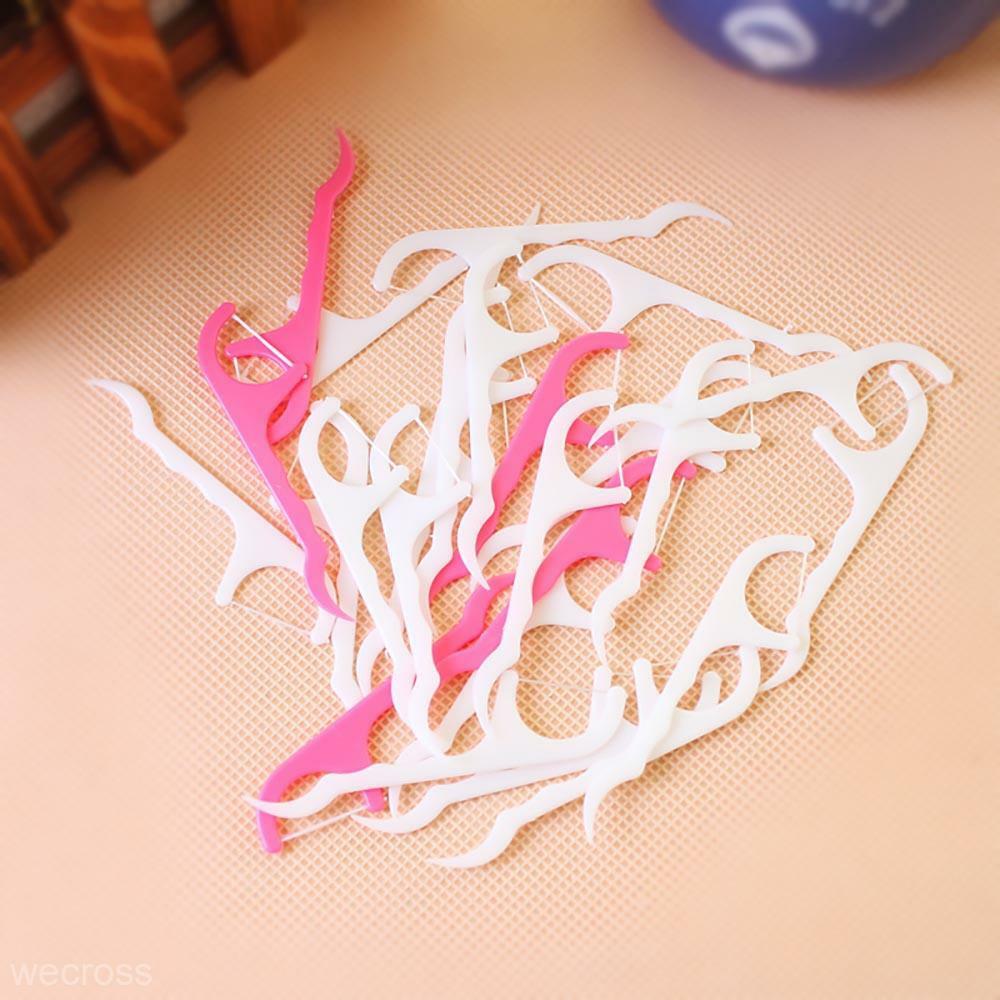 100pcs Dental Floss Flosser Picks Teeth Toothpicks Stick Oral Care Tooth Clean