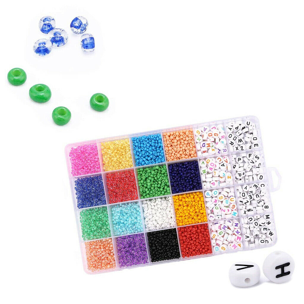 6600x Flat Round Clay Spacer Beads Kits Jewelry Making for Kids Crafts
