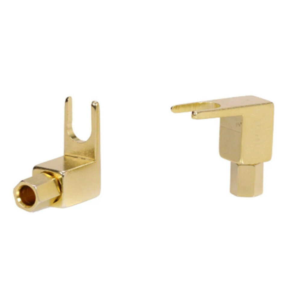 Banana to Spade Adapter Plugs Y Type Speaker Cable Connector Banana Socket