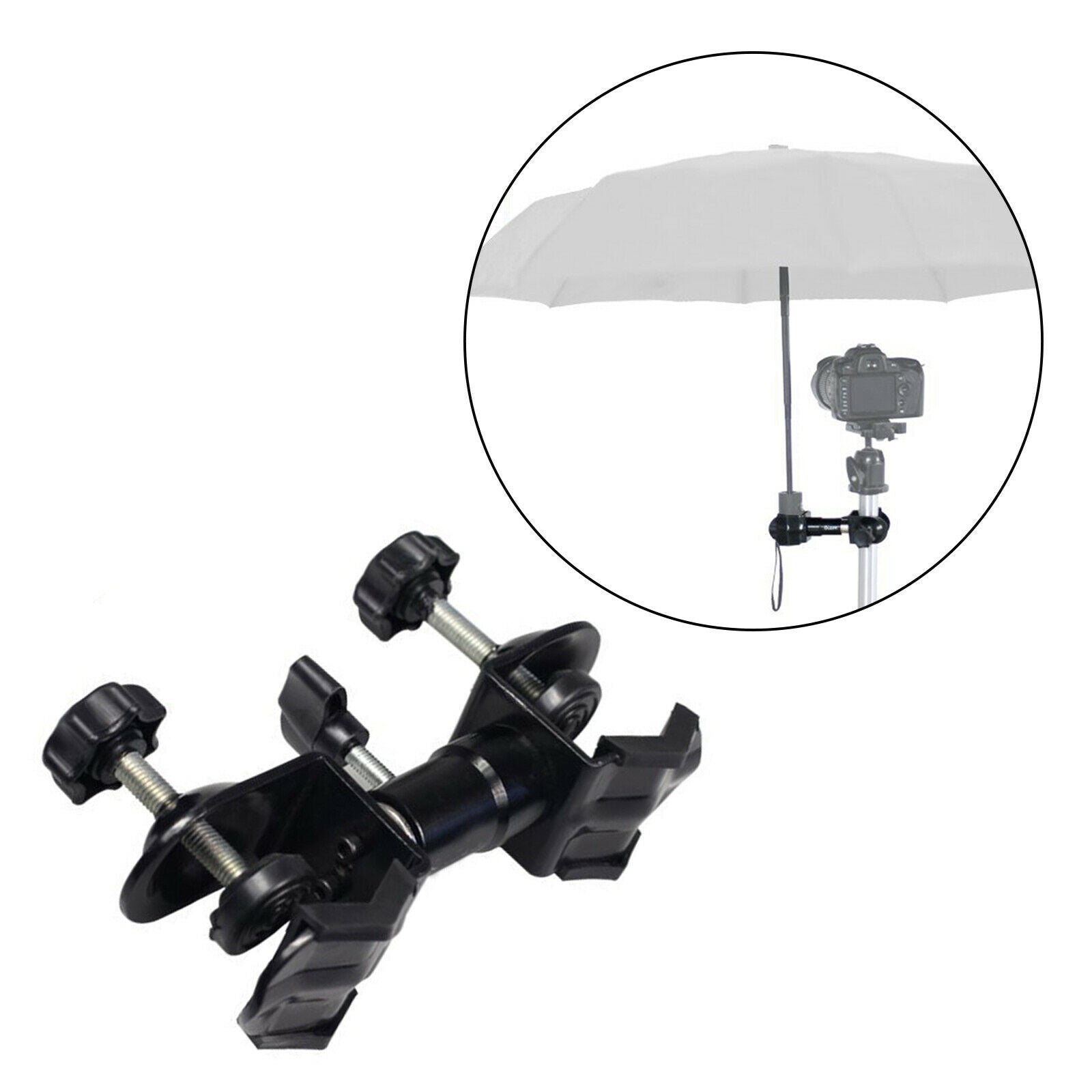 Metal Tripod Umbrella Holder for Camera Clip Photography Shelter Adjustable