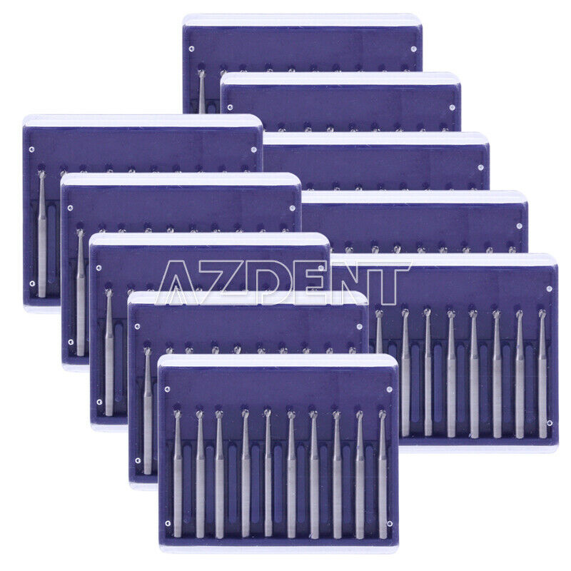 10 Box Dental Tungsten Carbide Burs FG 3 for High Speed Handpiece 10pcs/box