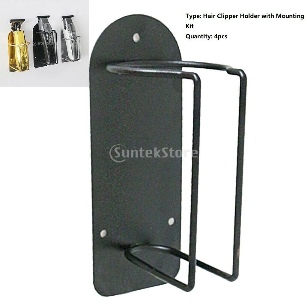 4pcs Hair Clipper Holder Barber Tools Storage Rack Trimmer Cutter Stand