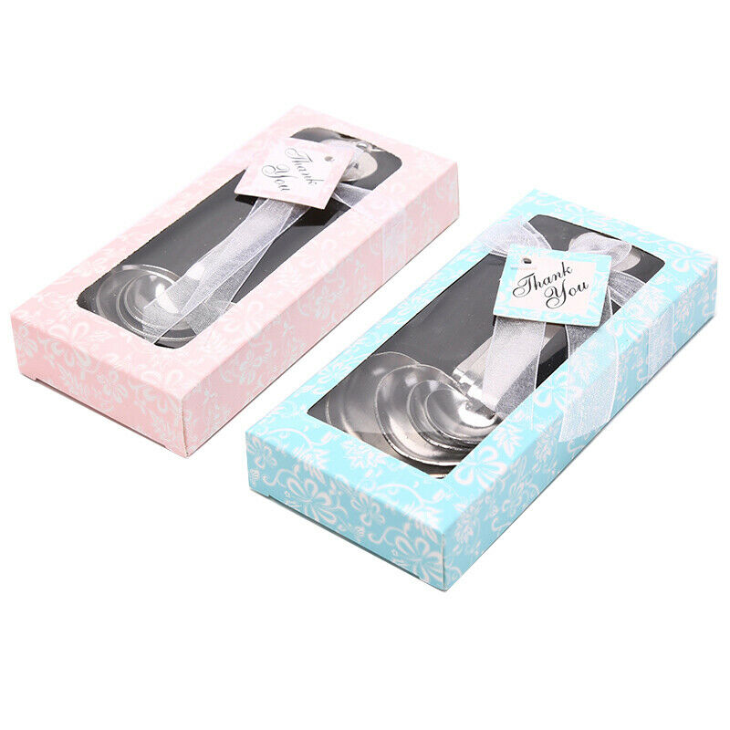 One Set of Four Sweet Heart Shaped Measuring Spoons Wedding Luxury Dinner.l8