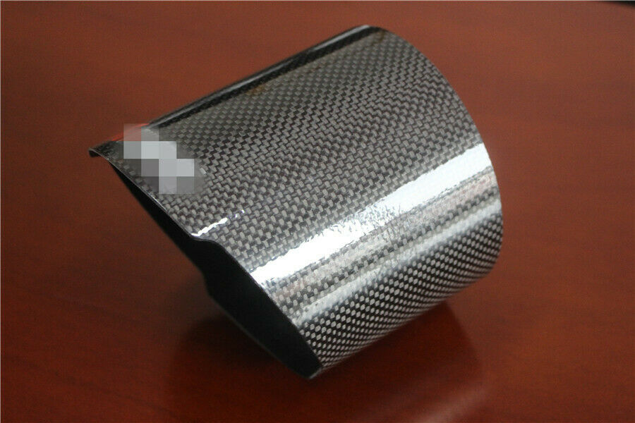 4.5 inch 114mm Carbon Fiber Exhaust Pipe Cover Muffler End Tip Shell For Car SUV