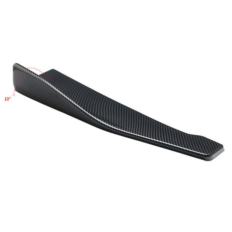 2X Car ABS Bumper Spoiler Rear Lip /Side Skirt Extension Splitters Winglet Wings