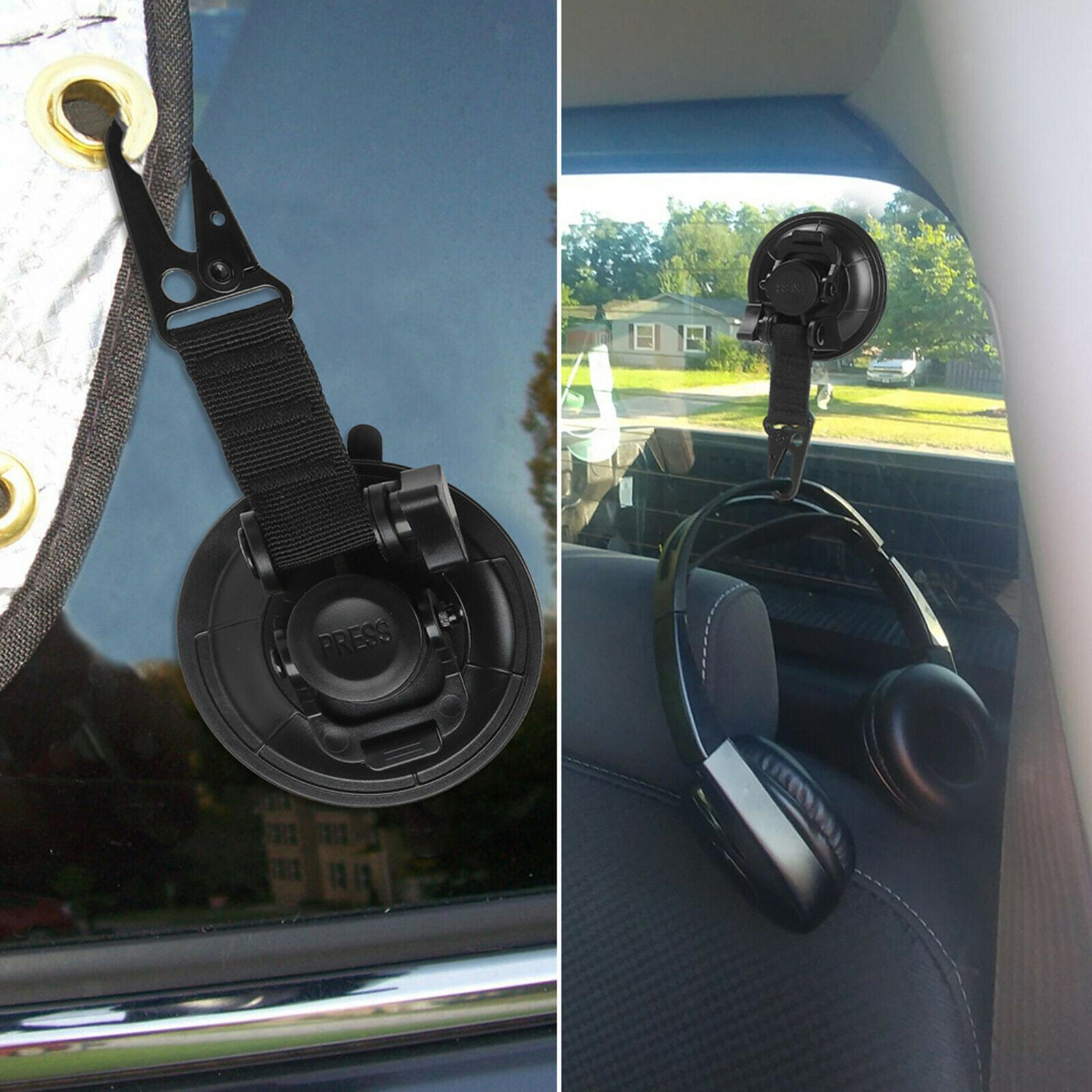 Suction Cup Anchor Tie Down for Outdoor Car Side Awning Tents Securing Hook