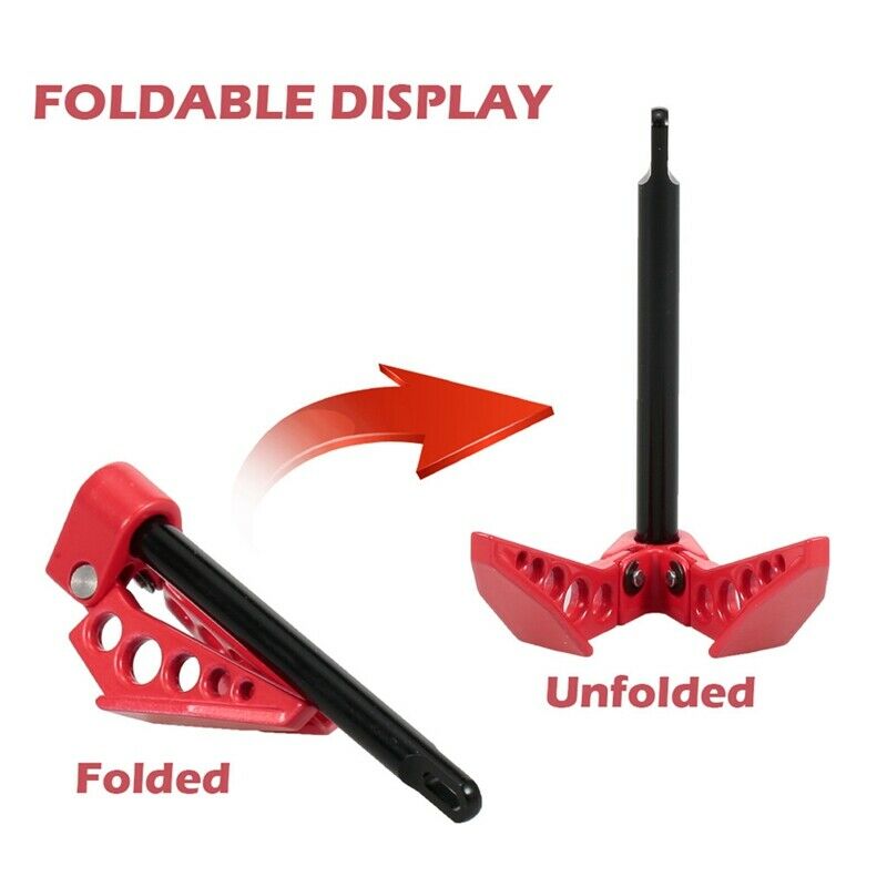 4X(Metal Foldable Winch Earth Anchor Decoration for 1/10 RC Cler Axial SCX1E5S8)