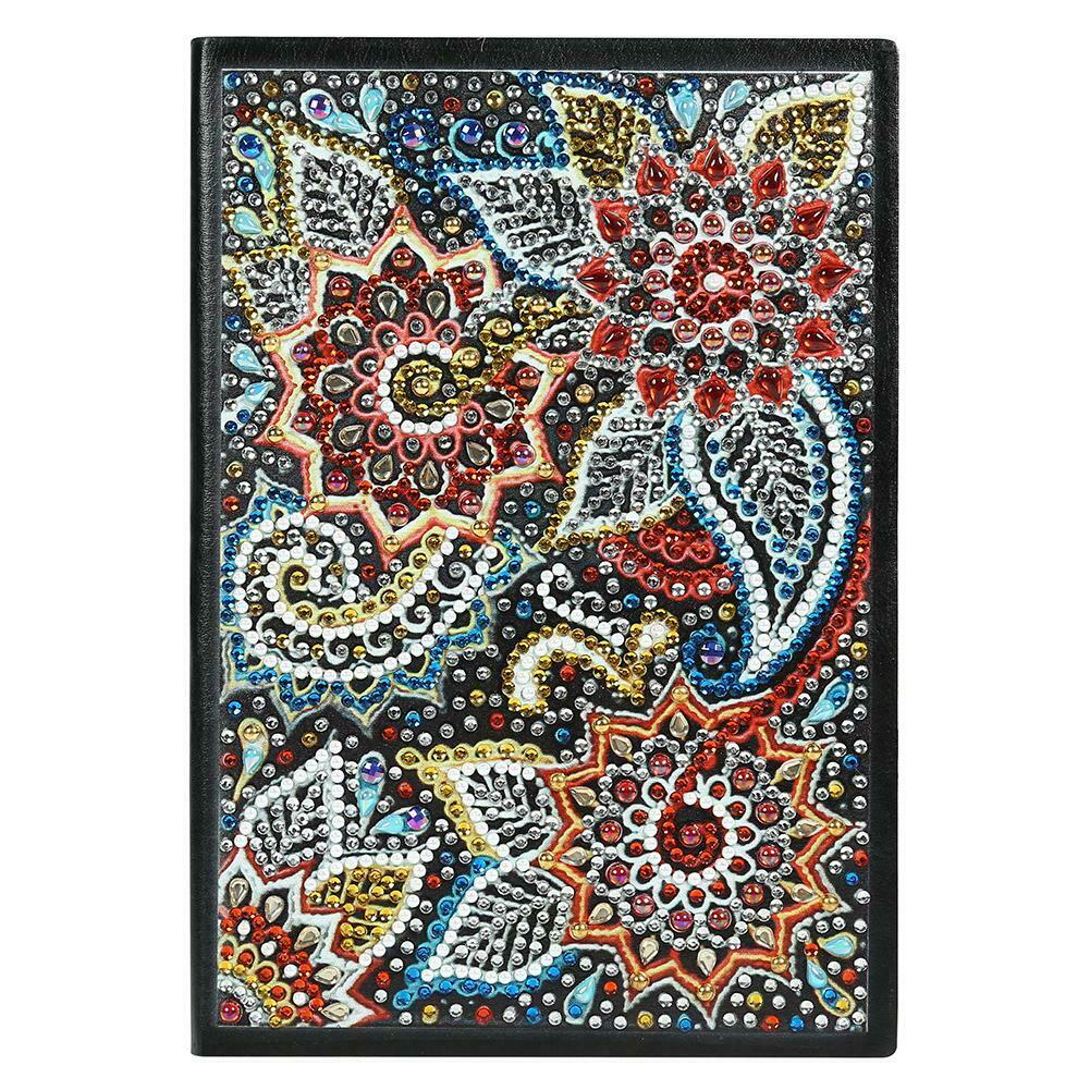 DIY Flower Special Shaped Diamond Painting 60 Pages A5 Notebook Diary Book @