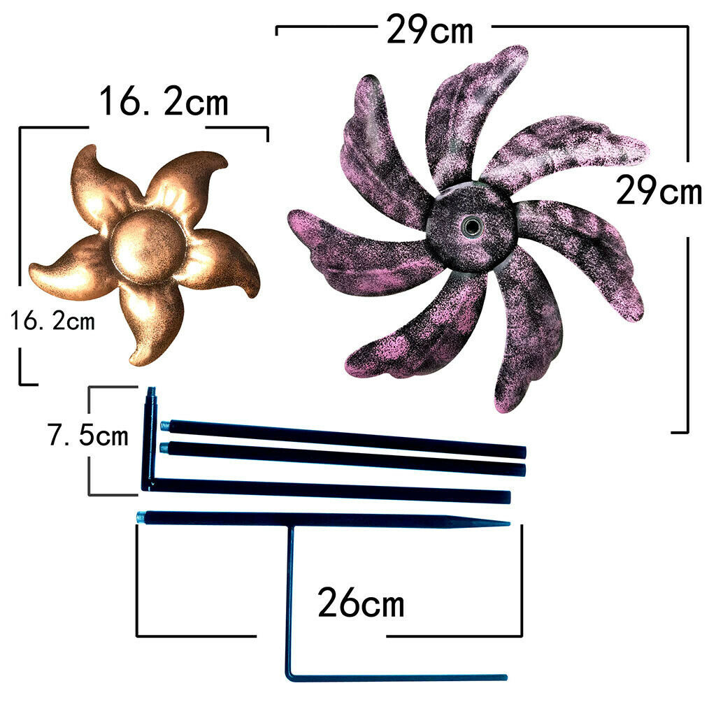 Outdoor Windmill Spinners Flower Bed Decoration Wind Spin Whimsical Gifts