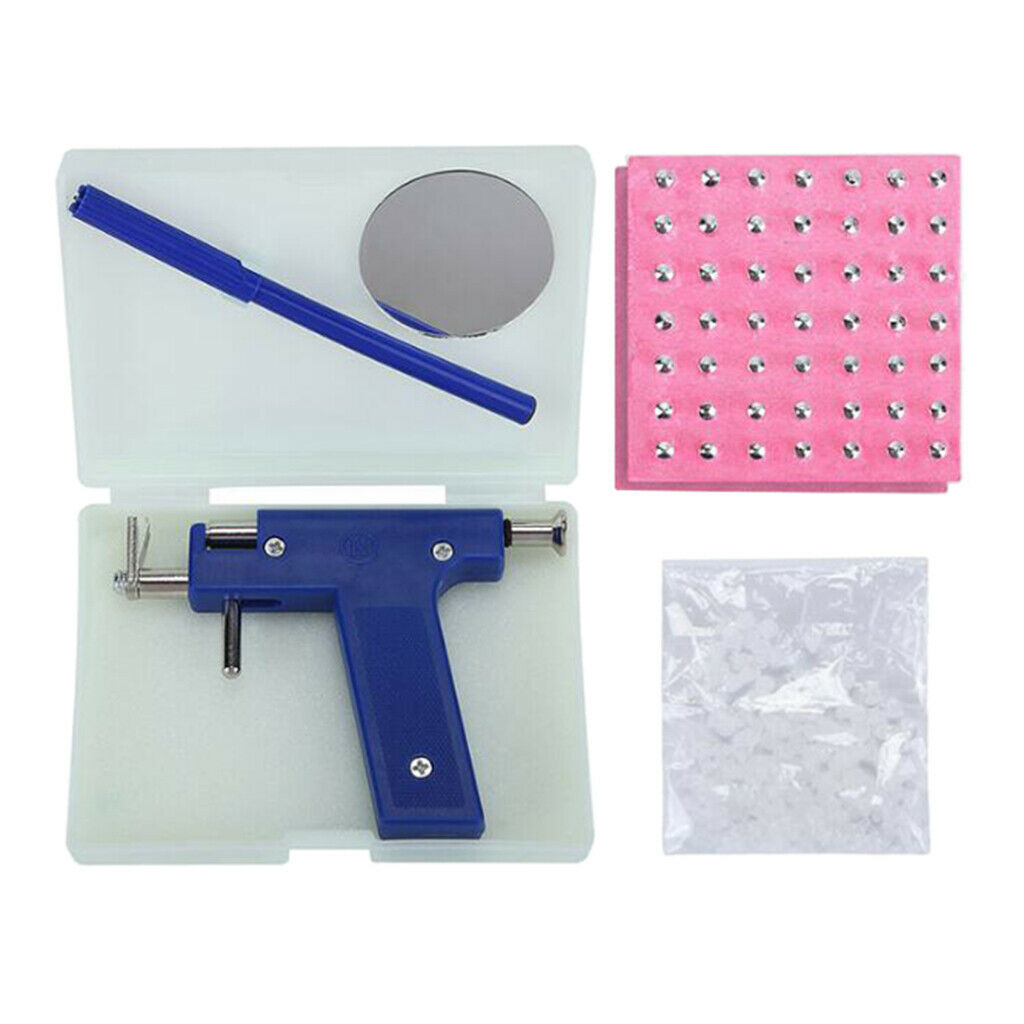 Professional Ear Nose Navel Body Piercing Tool Women Men 49Pcs Earring Studs