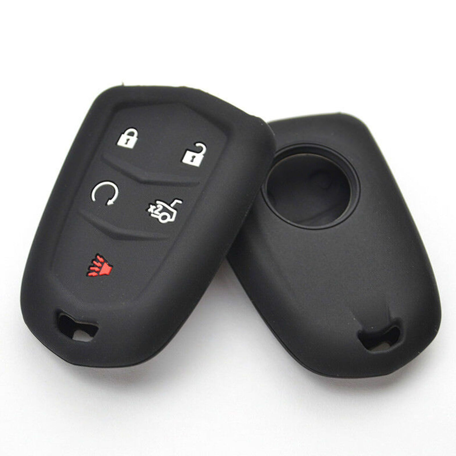 Silicone Key Case Cover For Cadillac CT6 ATS CTS XTS SRX XT5 Fob Remote Jacket