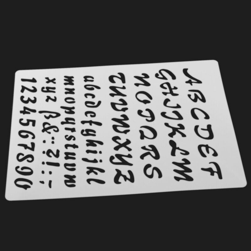 Lette Stencils, Letter and Number Stencil, Painting Paper Craft Alphabet and NC1