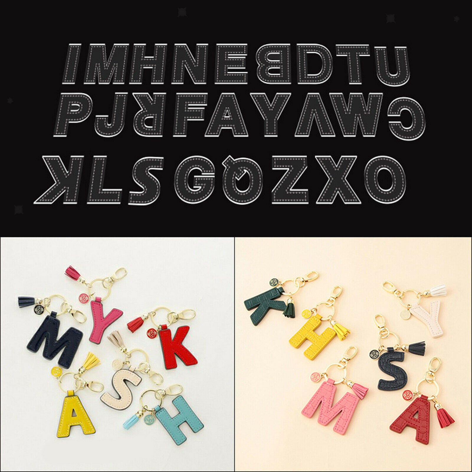 English Letters DIY Leather Acrylic Letter Pattern Stencil Template Tool