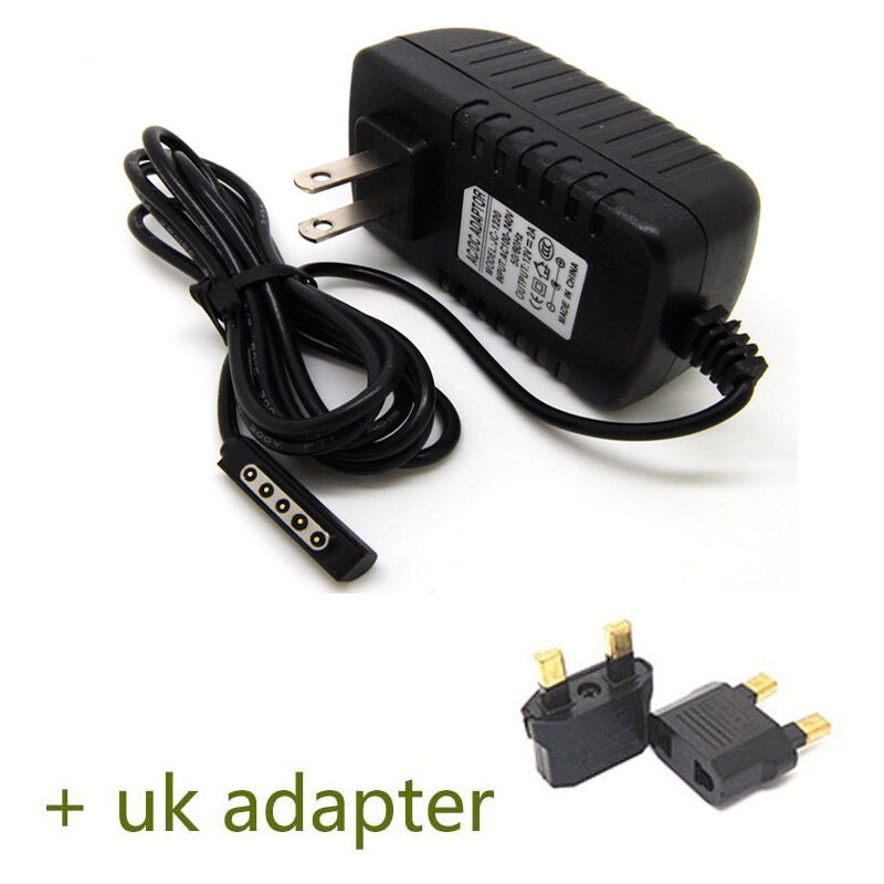 UK AC Wall Travel Home Charger Adapter For Microsoft Surface Windows RT Tablet G