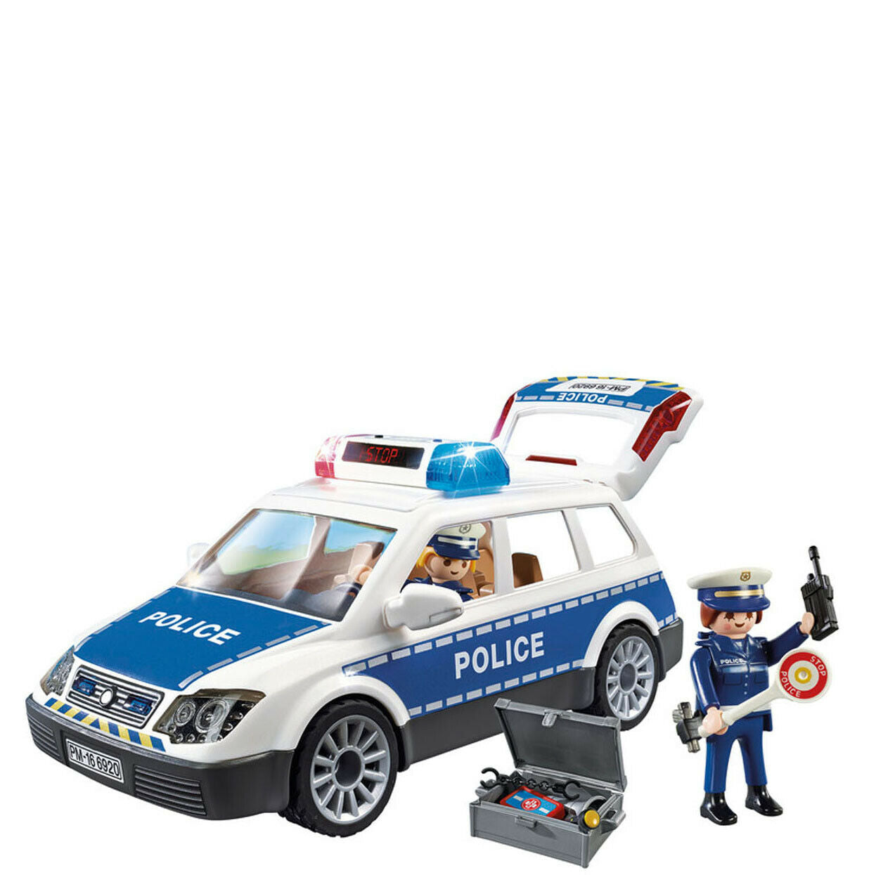 6920 Playmobil Police Squad Car with Lights and Sound City Action Suitable for a