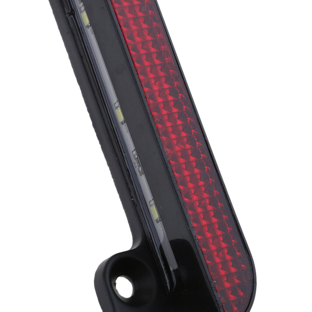 Universal Motorcycle Black Aluminum License Plate Frame With LED Brake Light