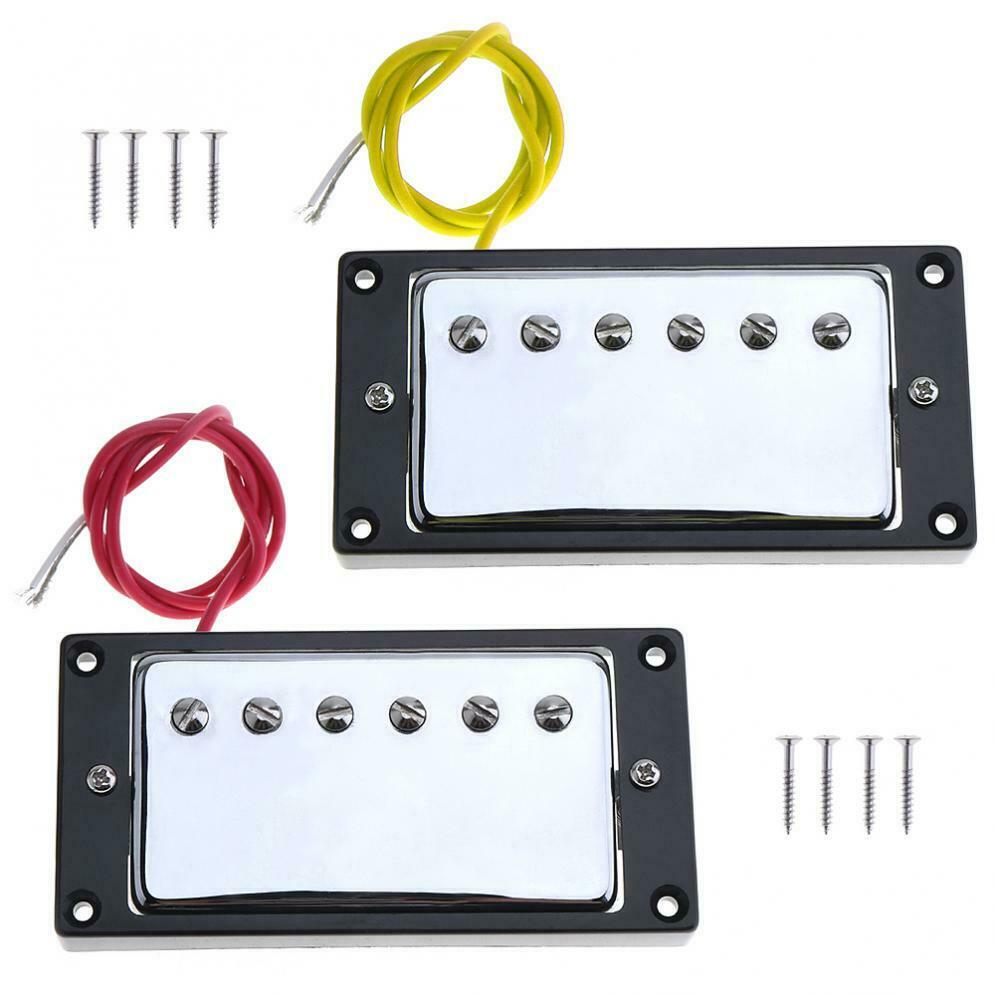 2X Guitar Sound Pickup Microphone Amplifier Speaker Dual Pickups w/ Double Coil