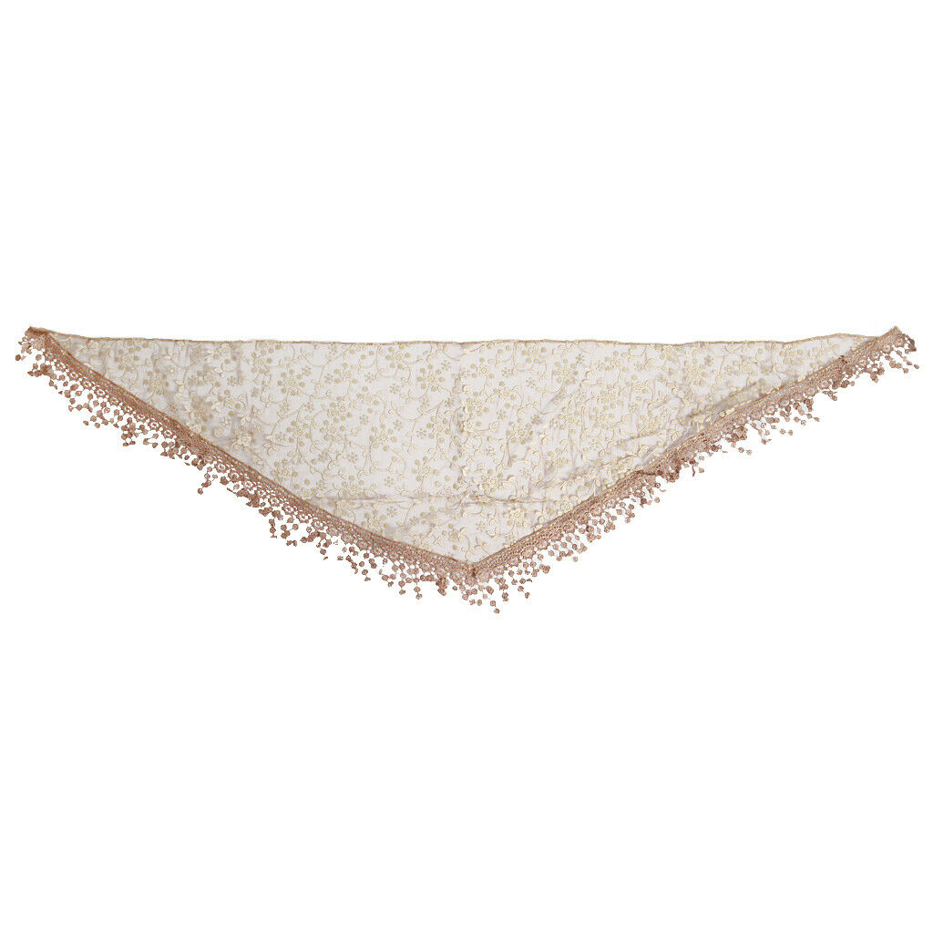 Newborn Baby Soft Silk No-Stretch Lace Trim Wraps Photography Props Coffee