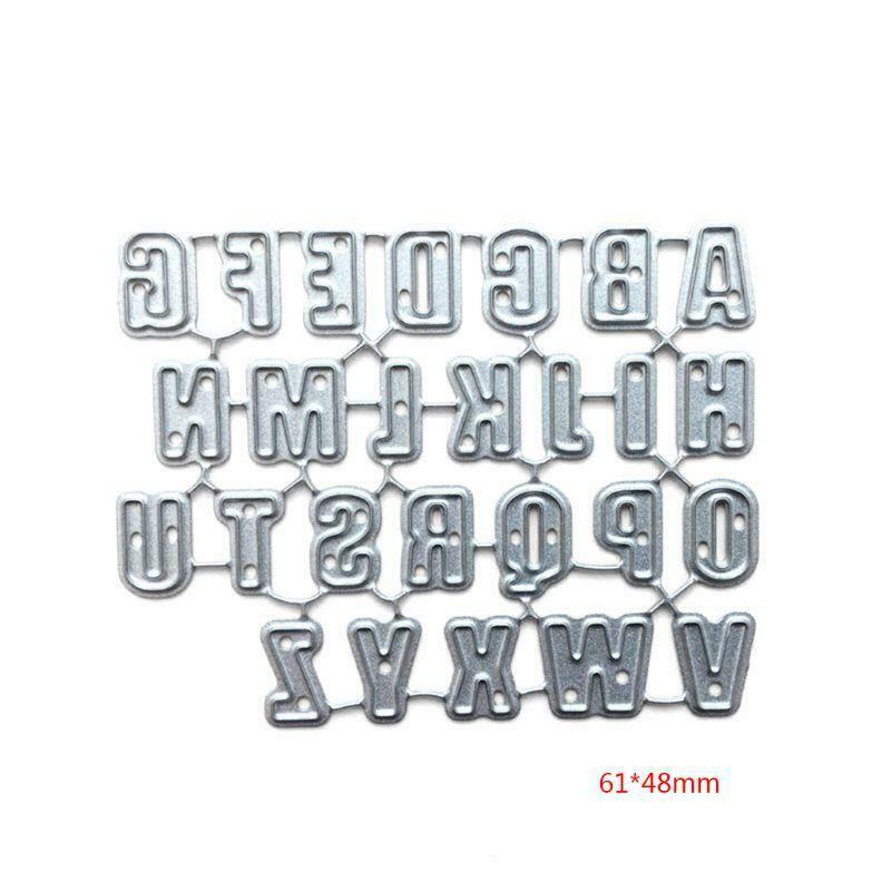 Alphabet Letter Metal Cutting Dies Stencil Scrapbooking DIY Album Stamp Paper