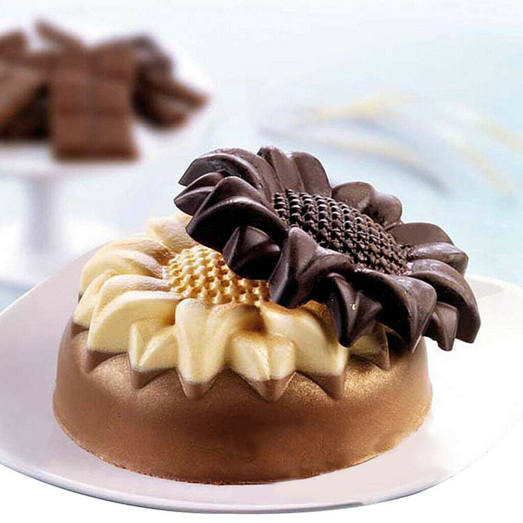Household Silicone Cake Mold Sunflower Cake Baking Mould Pie Flan Tart Mold