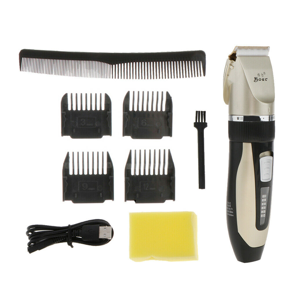 Unisex Rechargeable Low Noise Electric Hair Trimmer Set With
