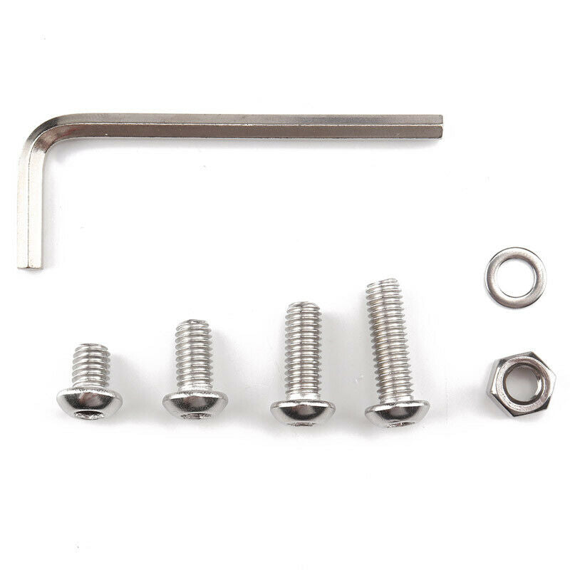 130x Stainless Steel M6 Semi-Circular/Flat Round Head Hexagon Screw Nut + Wrench
