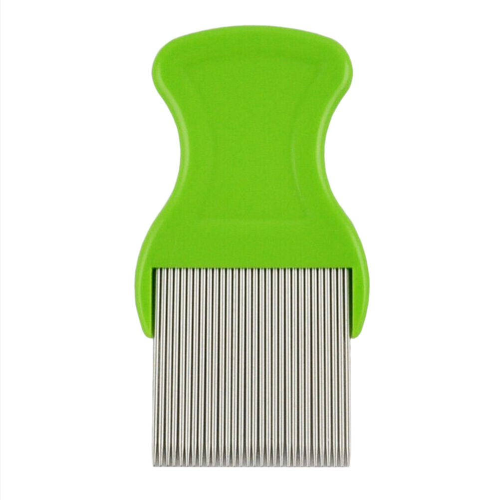 Head Lice Metal Comb Hair Pet Safe Flea Comb Kids Pets Various Colours  DD